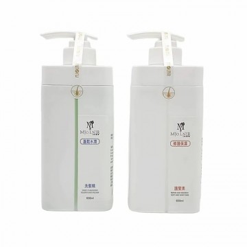 魅麗爾 蓬鬆水潤洗髮精650ML 修護保濕護髮素650ML